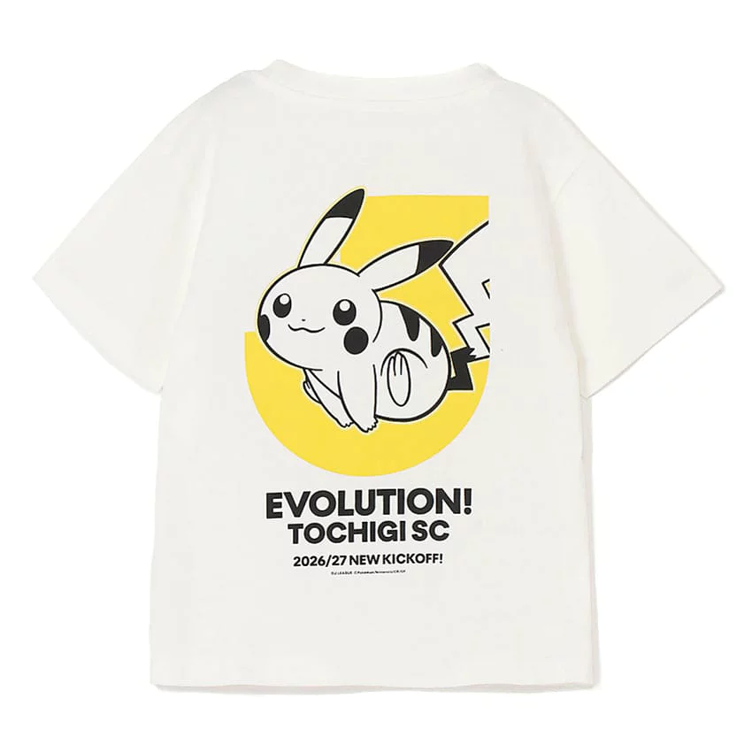 Pikachu T-Shirt White Kids Tochigi SC x Pokemon J.League | J.League Online Store