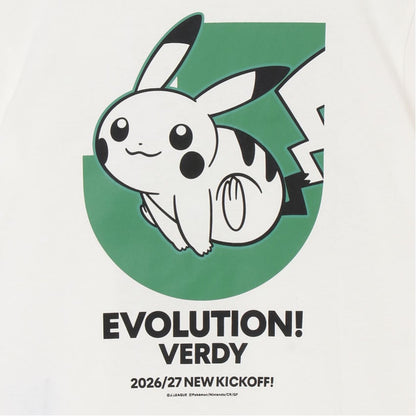 Pikachu T-Shirt White Kids Tokyo Verdy x Pokemon J.League | J.League Online Store