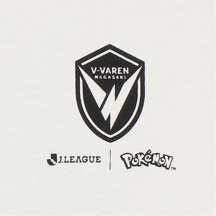 Pikachu T-Shirt White Kids V-Varen Nagasaki x Pokemon J.League | J.League Online Store