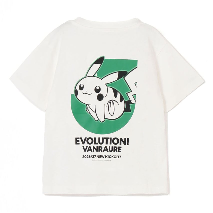 Pikachu T-Shirt White Kids Vanraure Hachinohe x Pokemon J.League | J.League Online Store