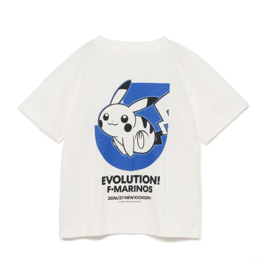 Pikachu T-Shirt White Kids Yokohama F. Marinos x Pokemon J.League | J.League Online Store