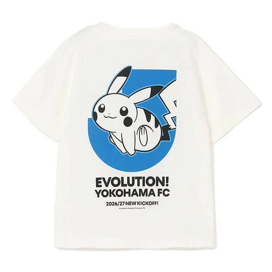 Pikachu T-Shirt White Kids Yokohama FC x Pokemon J.League | J.League Online Store