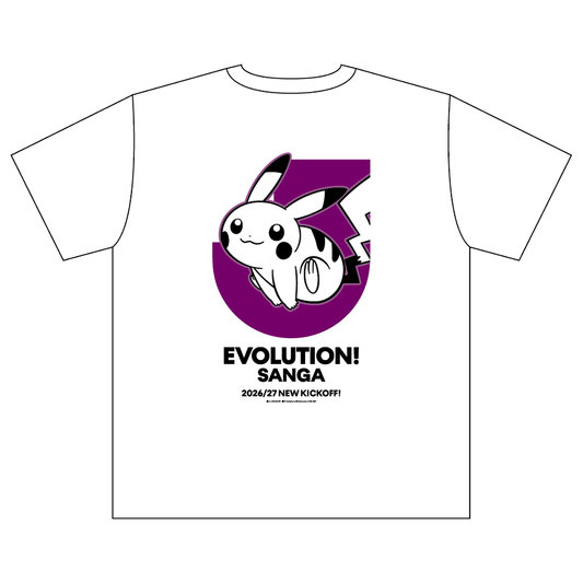 Pikachu T-Shirt White Kyoto Sanga F.C. x Pokemon J.League | J.League Online Store