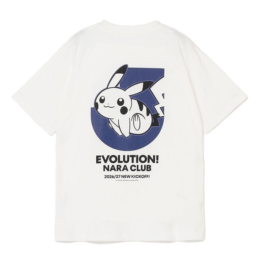 Pikachu T-Shirt White Nara Club x Pokemon J.League | J.League Online Store