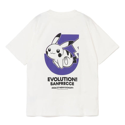 Pikachu T-Shirt White Sanfrecce Hiroshima x Pokemon J.League | J.League Online Store
