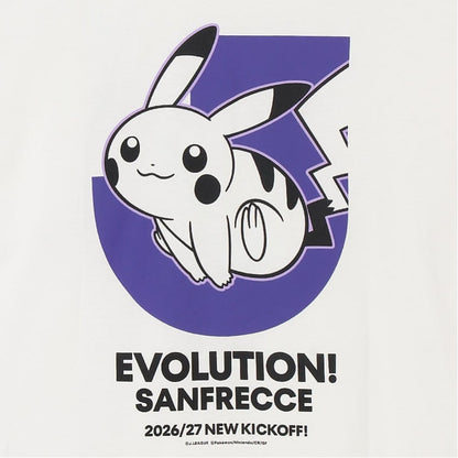 Pikachu T-Shirt White Sanfrecce Hiroshima x Pokemon J.League | J.League Online Store