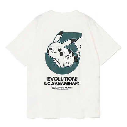 Pikachu T-Shirt White SC Sagamihara x Pokemon J.League | J.League Online Store