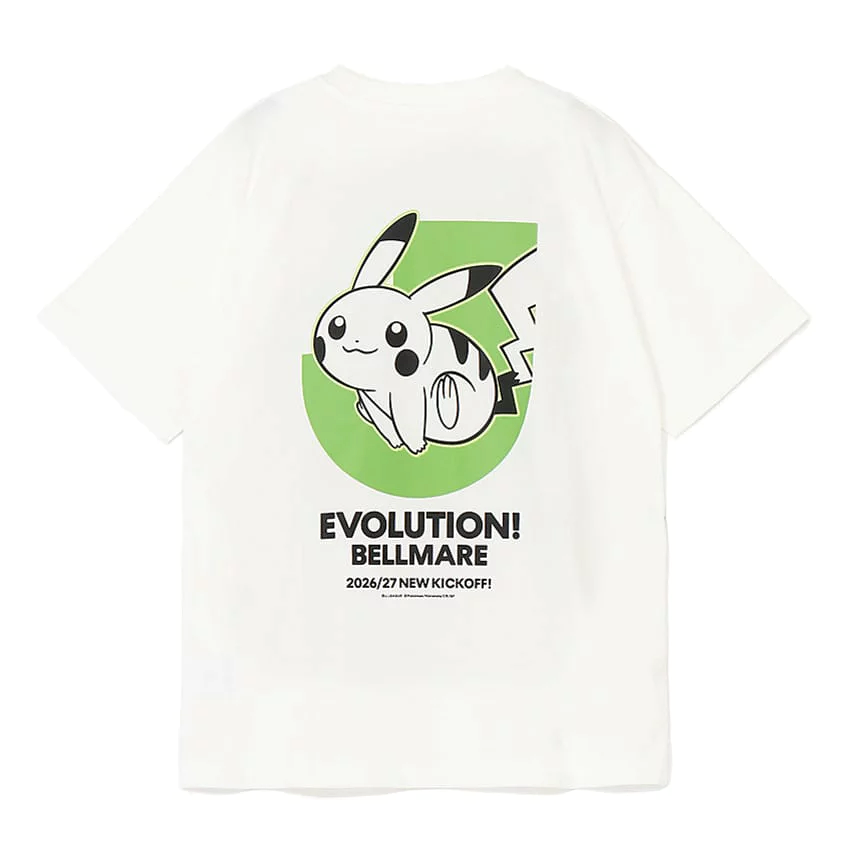 Pikachu T-Shirt White Shonan Bellmare x Pokemon J.League | J.League Online Store
