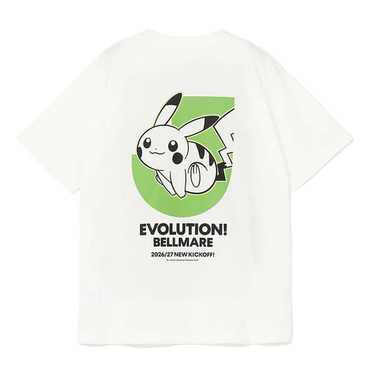 Pikachu T-Shirt White Shonan Bellmare x Pokemon J.League | J.League Online Store