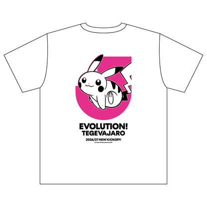 Pikachu T-Shirt White Tegevajaro Miyazaki x Pokemon J.League | J.League Online Store