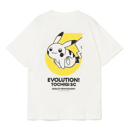 Pikachu T-Shirt White Tochigi SC x Pokemon J.League | J.League Online Store