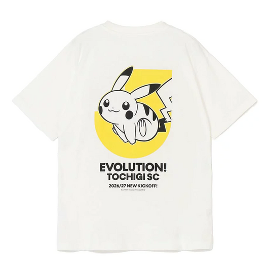 Pikachu T-Shirt White Tochigi SC x Pokemon J.League | J.League Online Store