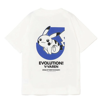 Pikachu T-Shirt White V-Varen Nagasaki x Pokemon J.League | J.League Online Store