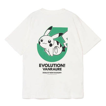 Pikachu T-Shirt White Vanraure Hachinohe x Pokemon J.League | J.League Online Store