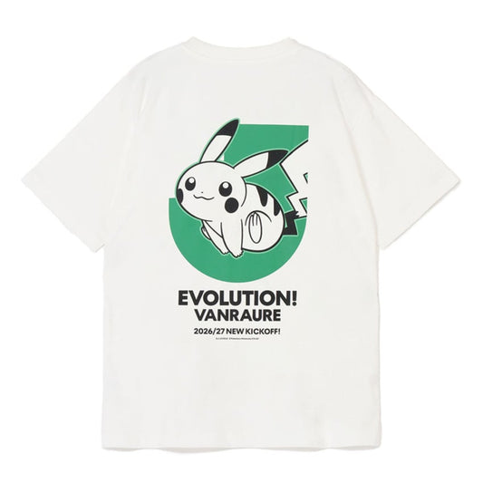 Pikachu T-Shirt White Vanraure Hachinohe x Pokemon J.League | J.League Online Store