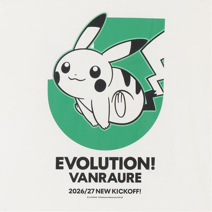 Pikachu T-Shirt White Vanraure Hachinohe x Pokemon J.League | J.League Online Store