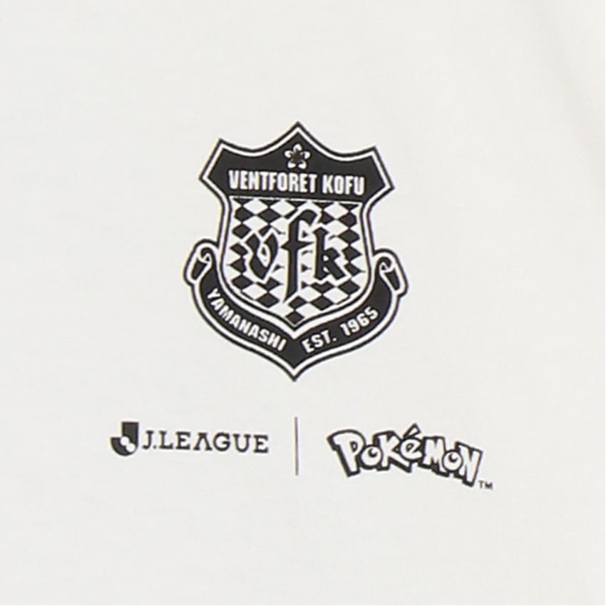 Pikachu T-Shirt White Ventforet Kofu x Pokemon J.League | J.League Online Store