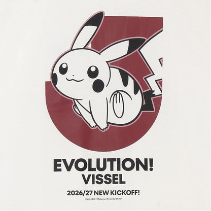Pikachu T-Shirt White Vissel Kobe x Pokemon J.League | J.League Online Store