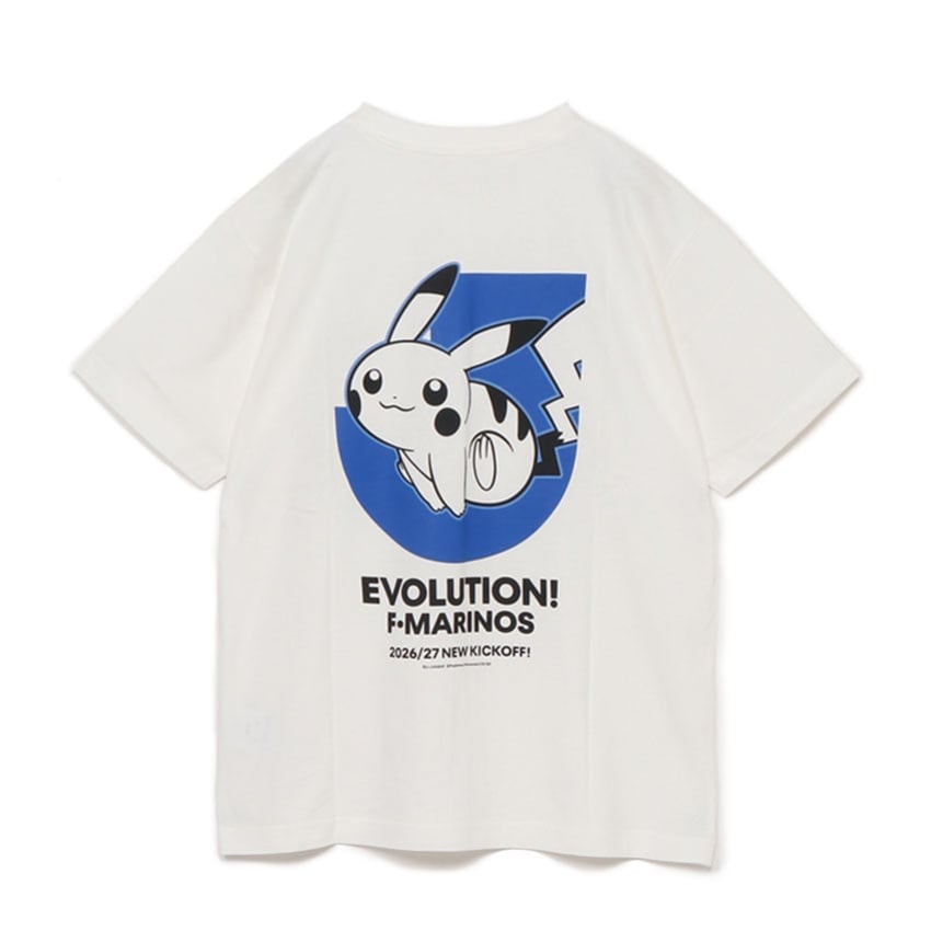 Pikachu T-Shirt White Yokohama F. Marinos x Pokemon J.League | J.League Online Store