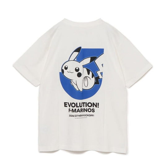 Pikachu T-Shirt White Yokohama F. Marinos x Pokemon J.League | J.League Online Store