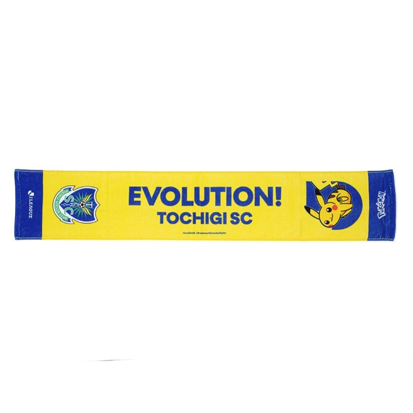 Pikachu Towel Scarf Tochigi SC x Pokemon J.League | J.League Online Store