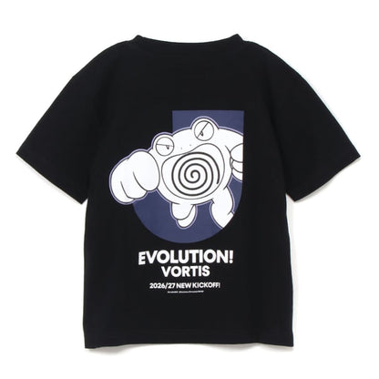Poliwrath T-Shirt Black Kids Tokushima Vortis x Pokemon J.League | J.League Online Store