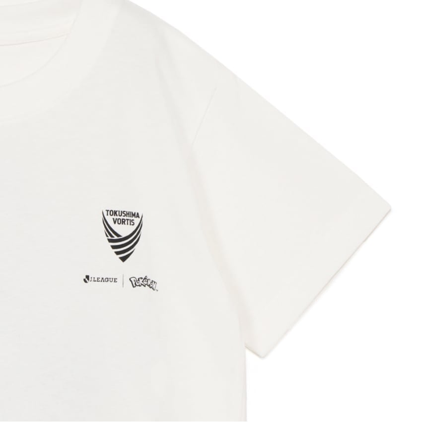 Poliwrath T-Shirt White Kids Tokushima Vortis x Pokemon J.League | J.League Online Store