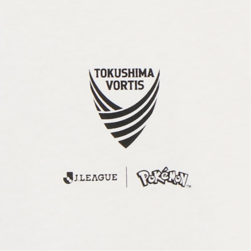 Poliwrath T-Shirt White Kids Tokushima Vortis x Pokemon J.League | J.League Online Store