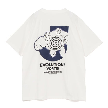 Poliwrath T-Shirt White Tokushima Vortis x Pokemon J.League | J.League Online Store