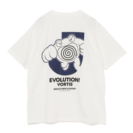 Poliwrath T-Shirt White Tokushima Vortis x Pokemon J.League | J.League Online Store