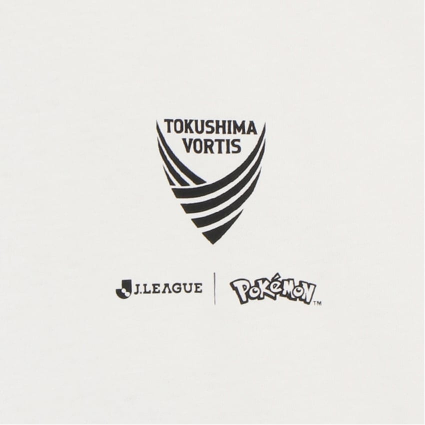 Poliwrath T-Shirt White Tokushima Vortis x Pokemon J.League | J.League Online Store