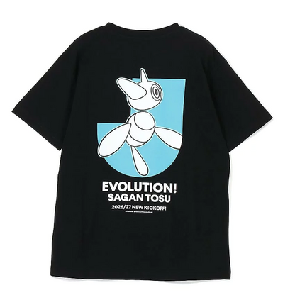 Porygon-Z T-Shirt Black Sagan Tosu x Pokemon J.League | J.League Online Store