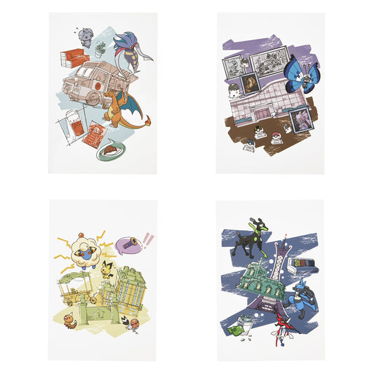 Postcard Set Lumiose Elegant Day LEGENDS Z-A | Pokemon Center Japan