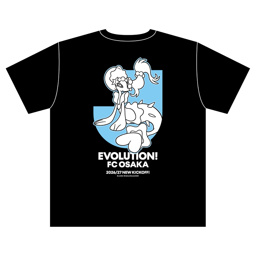 Primarina T-Shirt Black FC Osaka x Pokemon J.League | J.League Online Store