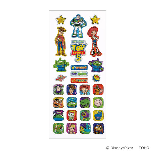 Toho Theater - Toy Story 5 - Glitter Epoxy Stickers