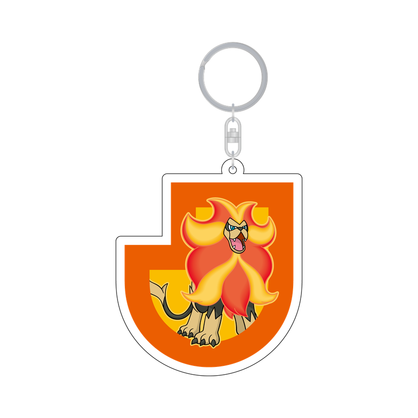 Pyroar Keychain Renofa Yamaguchi FC x Pokemon J.League | J.League Online Store