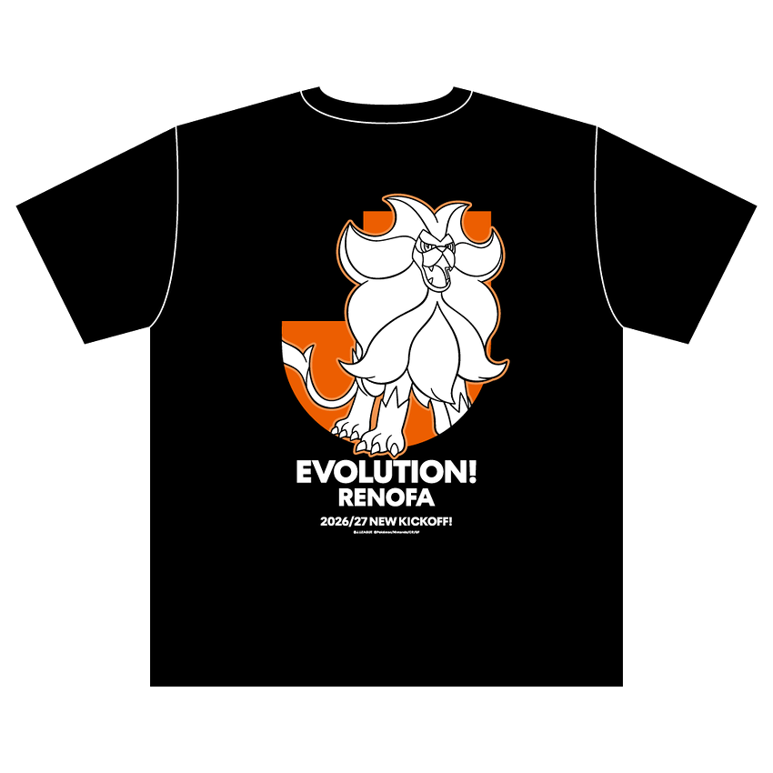 Pyroar T-Shirt Black Kids Renofa Yamaguchi FC x Pokemon J.League | J.League Online Store