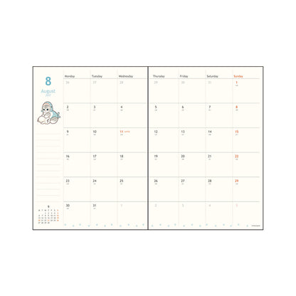 mofusand B6 Monthly Diary 2027 (Meows And Sweets)