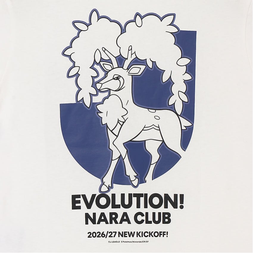 Sawsbuck T-Shirt White Kids Nara Club x Pokemon J.League | J.League Online Store