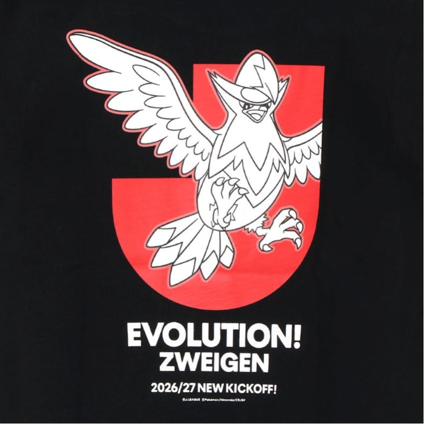 Staraptor T-Shirt Black Kids Zweigen Kanazawa x Pokemon J.League | J.League Online Store