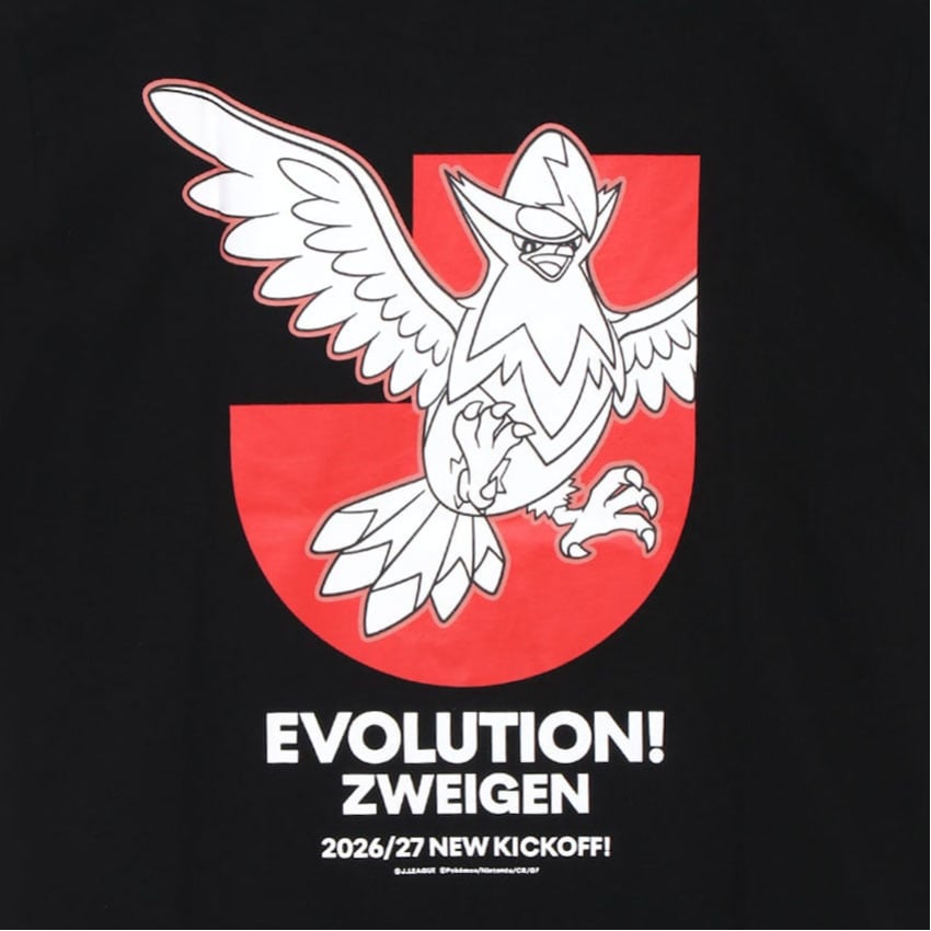 Staraptor T-Shirt Black Zweigen Kanazawa x Pokemon J.League | J.League Online Store