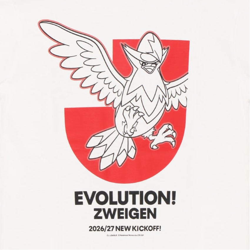 Staraptor T-Shirt White Kids Zweigen Kanazawa x Pokemon J.League | J.League Online Store