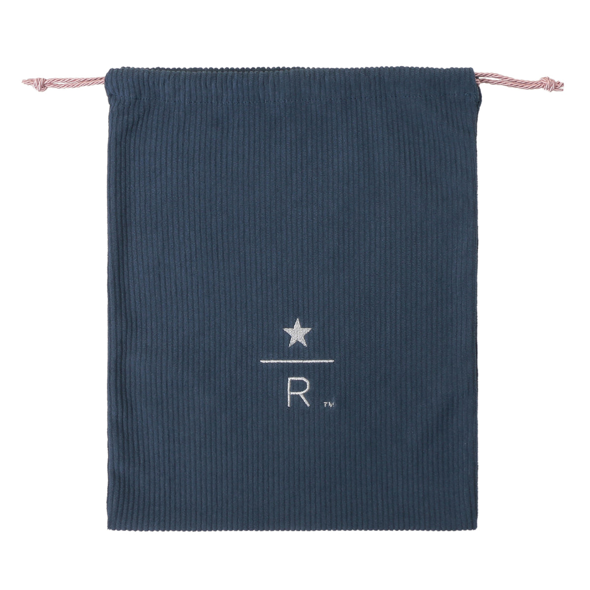 Starbucks Reserve Drawstring Pouch Corduroy Blue L | Starbucks Japan