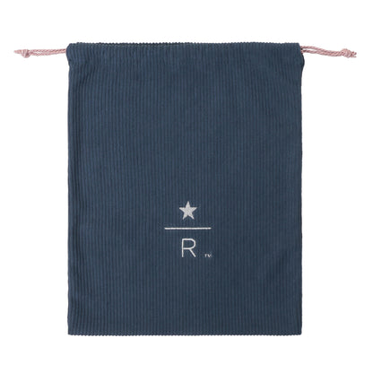 Starbucks Reserve Drawstring Pouch Corduroy Blue L | Starbucks Japan