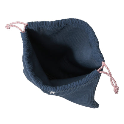 Starbucks Reserve Drawstring Pouch Corduroy Blue L | Starbucks Japan