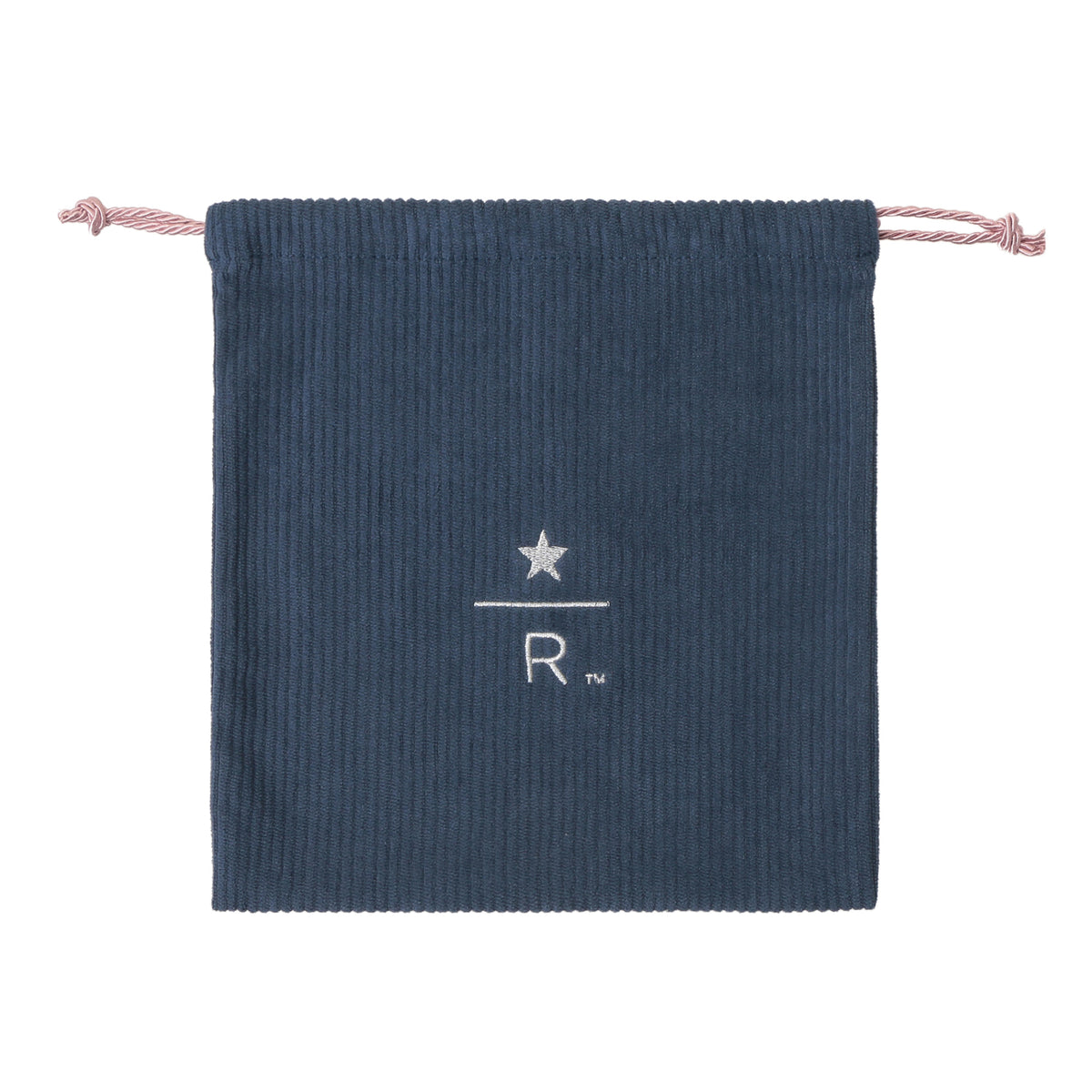 Starbucks Reserve Drawstring Pouch Corduroy Blue S | Starbucks Japan