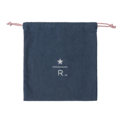 Starbucks Reserve Drawstring Pouch Corduroy Blue S | Starbucks Japan