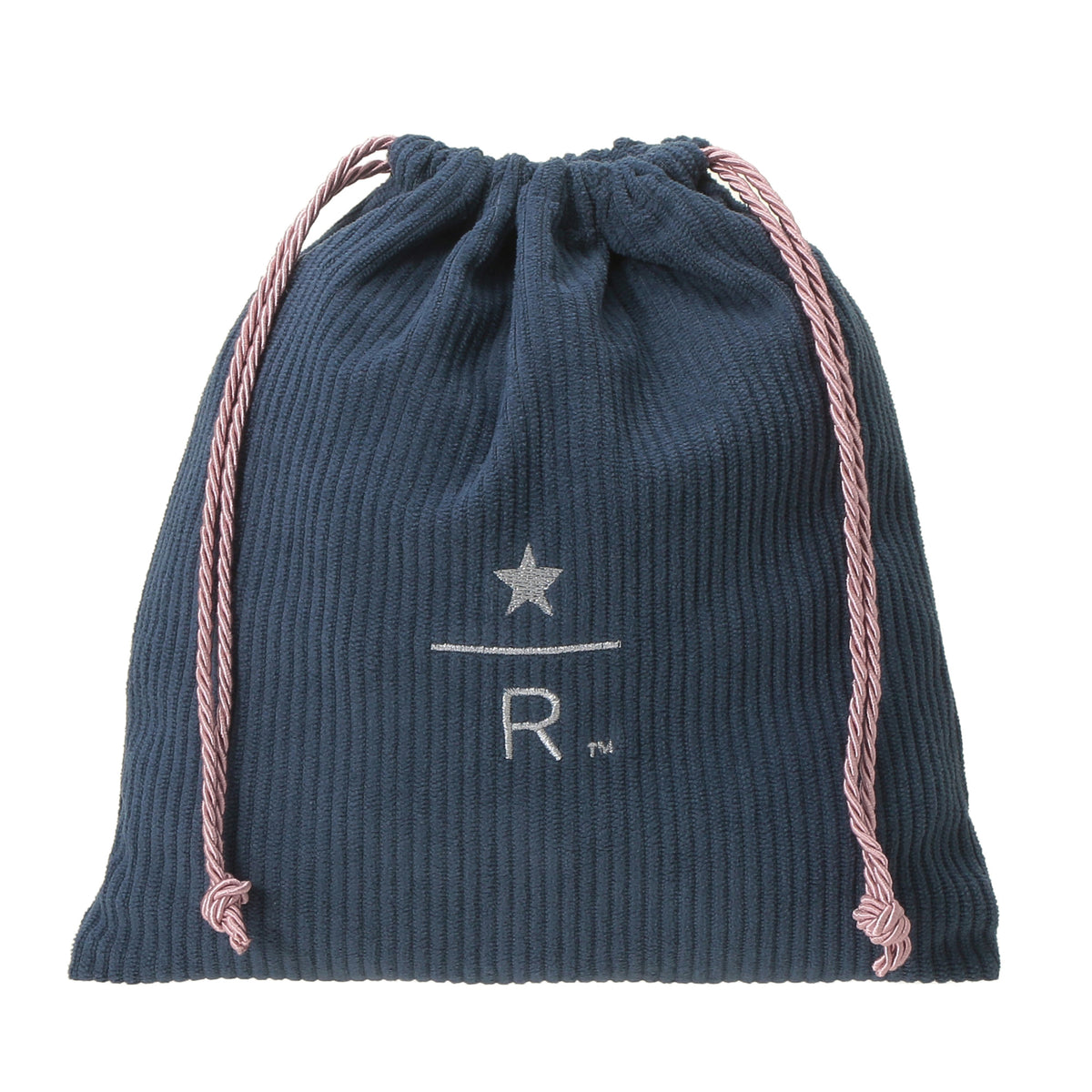 Starbucks Reserve Drawstring Pouch Corduroy Blue S | Starbucks Japan