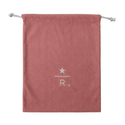 Starbucks Reserve Drawstring Pouch Corduroy Pink L | Starbucks Japan