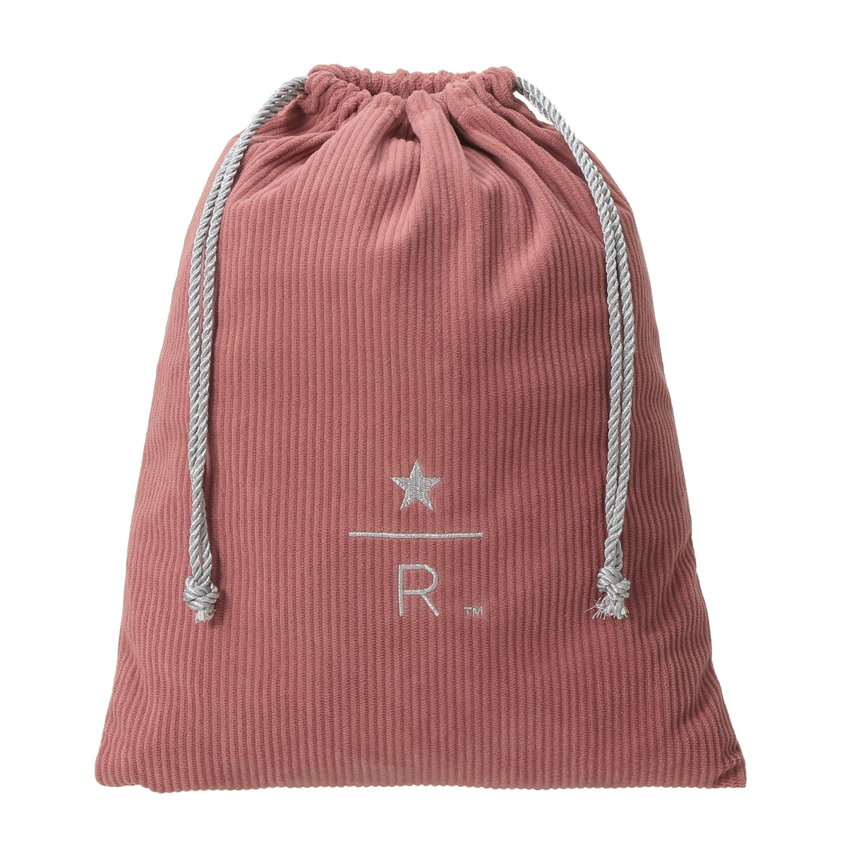 Starbucks Reserve Drawstring Pouch Corduroy Pink L | Starbucks Japan